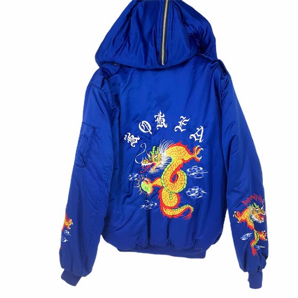 Han Mee Sa Other - Vtg Korea Dragon Embroidered Souvenir Jacket XL